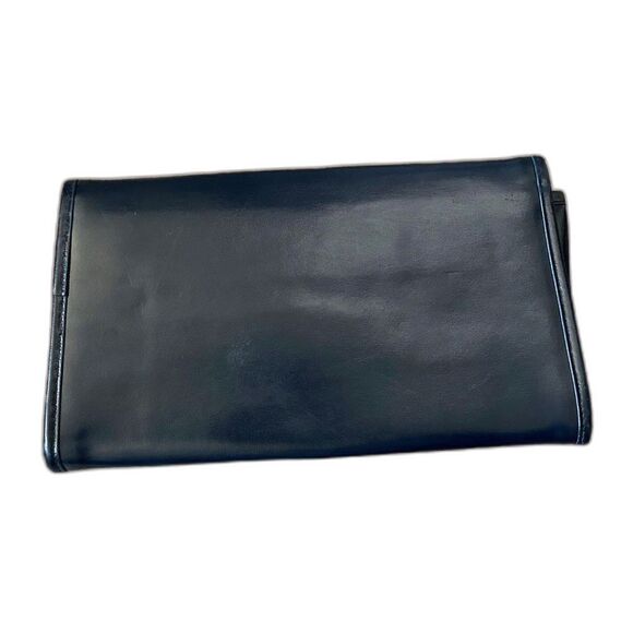 Vintage Faux Leather Clutch Smoking Costume Bag Theater Retro 80s 90s Purse - Picture 2 of 10